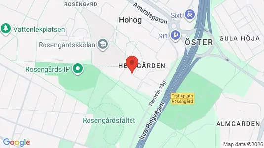 Apartments for rent i Rosengård - kort over placeringen