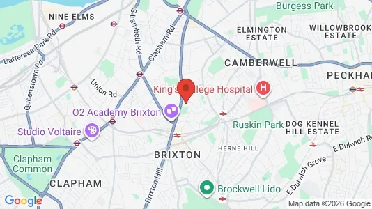 Rooms for rent i London SW9 - kort over placeringen