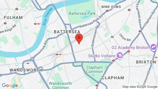 Apartments for rent i London SW11 - kort over placeringen