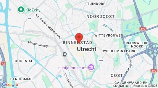Apartments for rent i Utrecht Binnenstad - kort over placeringen