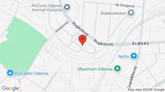 Apartments for rent i Odense C - kort over placeringen