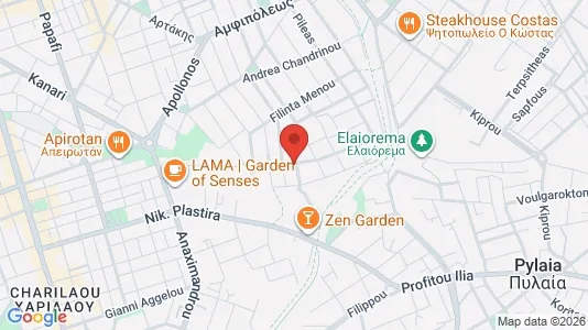 Apartments for rent i Thessaloniki - kort over placeringen