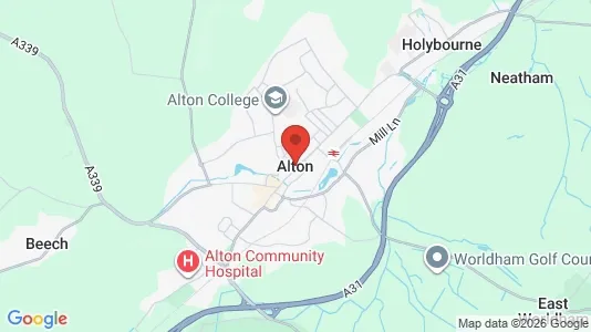 Houses for rent i Alton - Hampshire - kort over placeringen