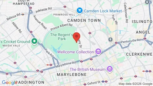 Apartments for rent i London NW1 - kort over placeringen