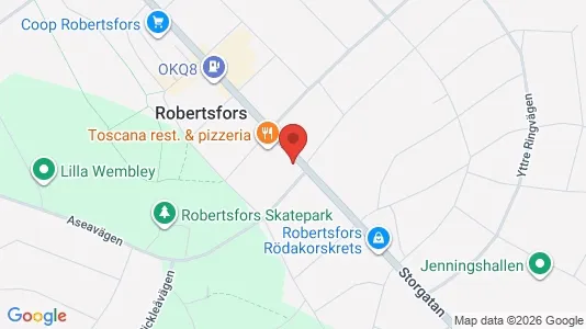 Apartments for rent i Robertsfors - kort over placeringen