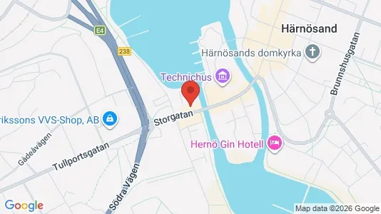 Apartments for rent i Härnösand - kort over placeringen