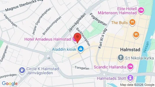Apartments for rent i Halmstad - kort over placeringen