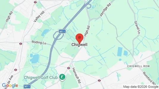 Houses for rent i Chigwell - Essex - kort over placeringen
