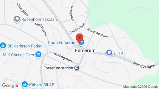 Apartments for rent i Nässjö - kort over placeringen