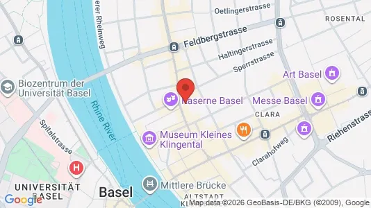 Apartments for rent i Basel-Stadt - kort over placeringen