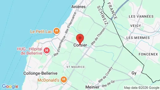 Apartments for rent in Corsier - Photo from Google Street View