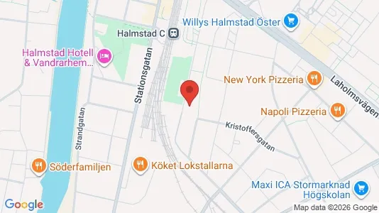 Apartments for rent i Halmstad - kort over placeringen
