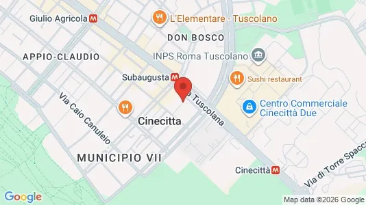 Apartments for rent i Roma Municipio VII – Appio-Latino/Tuscolano/Cinecittà - kort over placeringen
