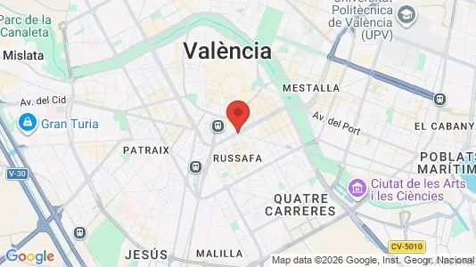 Rooms for rent i Valencia L'Eixample - kort over placeringen