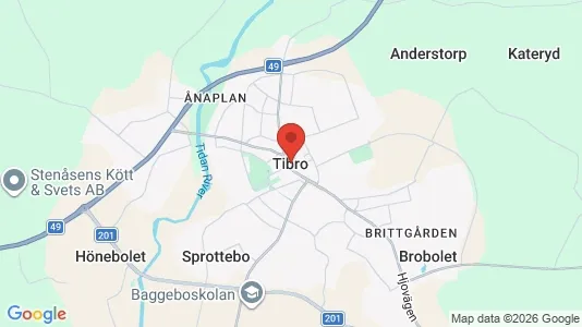 Apartments for rent i Tibro - kort over placeringen