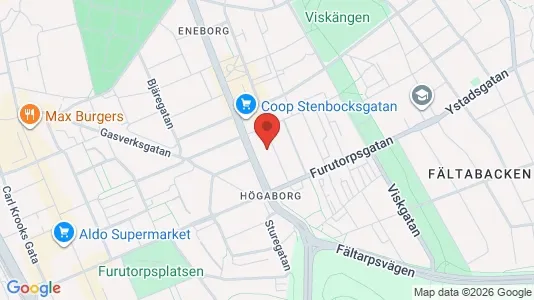Apartments for rent i Helsingborg - kort over placeringen