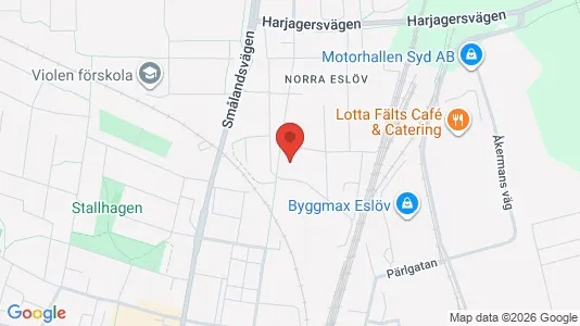 Apartments for rent i Eslöv - kort over placeringen