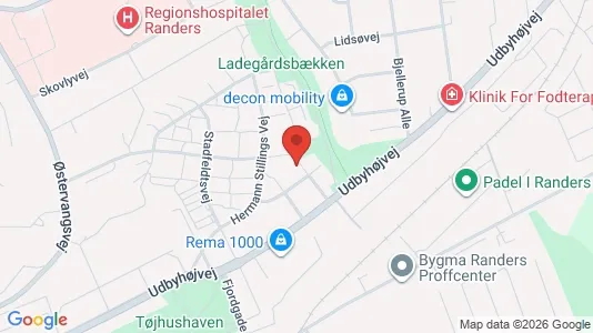 Apartments for rent i Randers NØ - kort over placeringen