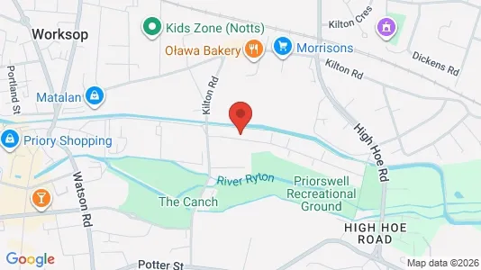 Apartments for rent i Worksop - Nottinghamshire - kort over placeringen