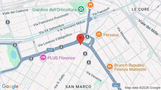 Apartments for rent i Florence - kort over placeringen