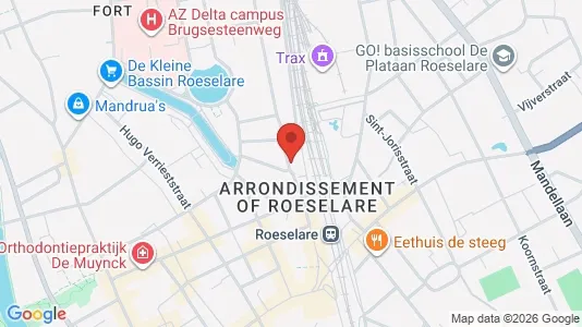 Apartments for rent i Roeselare - kort over placeringen
