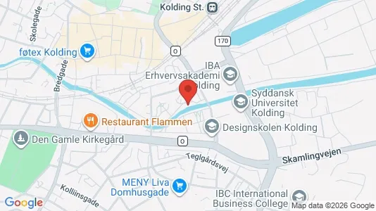 Apartments for rent i Kolding - kort over placeringen