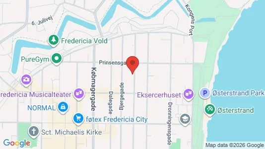 Apartments for rent i Fredericia - kort over placeringen