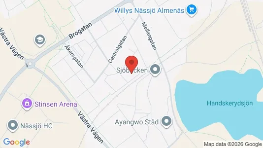 Apartments for rent i Nässjö - kort over placeringen