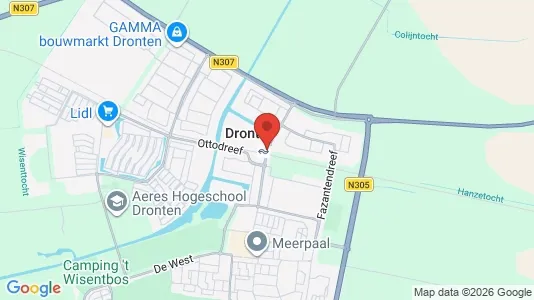Houses for rent i Dronten - kort over placeringen