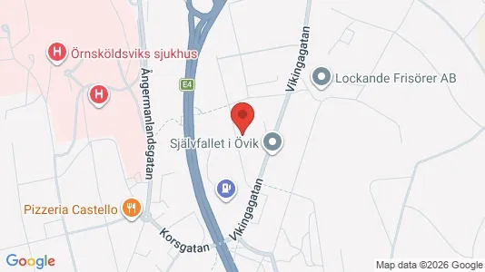 Apartments for rent i Örnsköldsvik - kort over placeringen