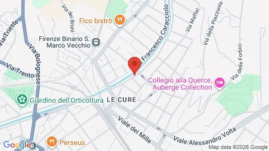 Apartments for rent i Florence - kort over placeringen