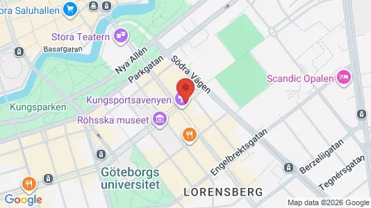 Apartments for rent i Gothenburg City Centre - kort over placeringen