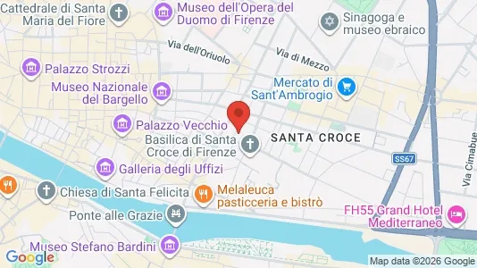 Apartments for rent i Florence - kort over placeringen