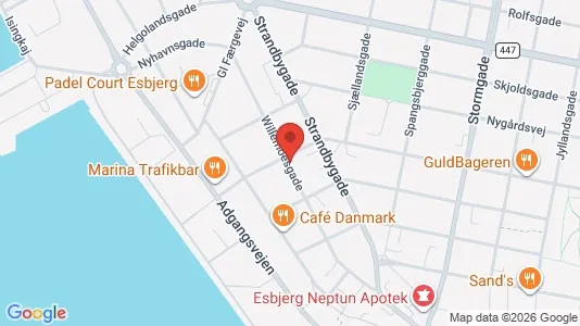 Apartments for rent i Esbjerg Center - kort over placeringen