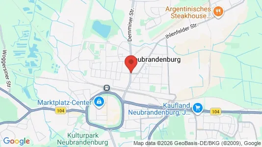 Apartments for rent i Mecklenburgische Seenplatte - kort over placeringen