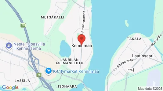 Apartments for rent i Keminmaa - kort over placeringen
