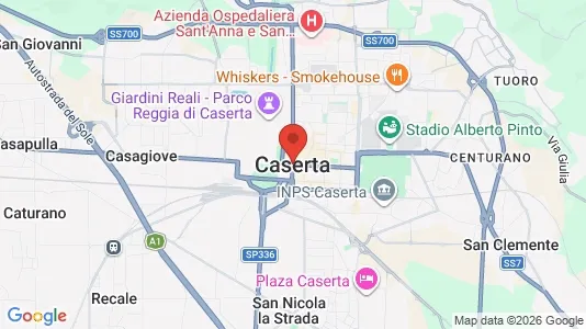 Apartments for rent i Caserta - kort over placeringen