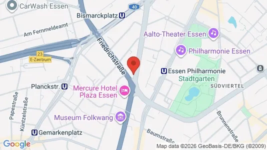 Apartments for rent i Essen - kort over placeringen
