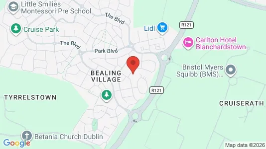Apartments for rent i Dublin 18 - kort over placeringen