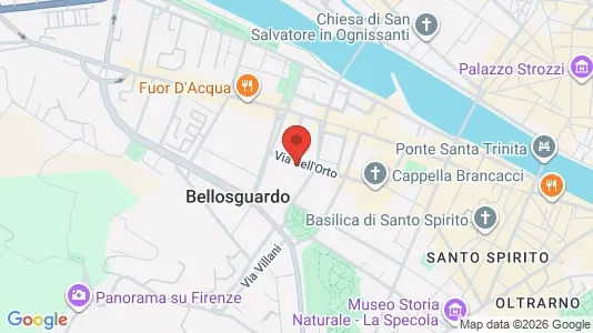 Apartments for rent i Florence - kort over placeringen