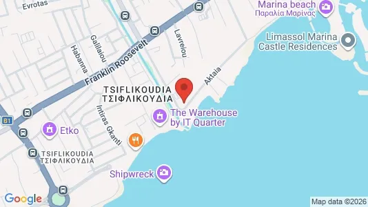 Apartments for rent i Limassol - kort over placeringen