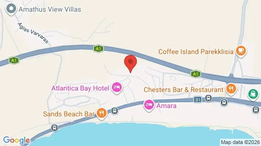 Apartments for rent i Agios Tychon Touristiki Periochi - kort over placeringen