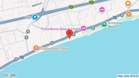 Apartments for rent i Agios Tychon Touristiki Periochi - kort over placeringen