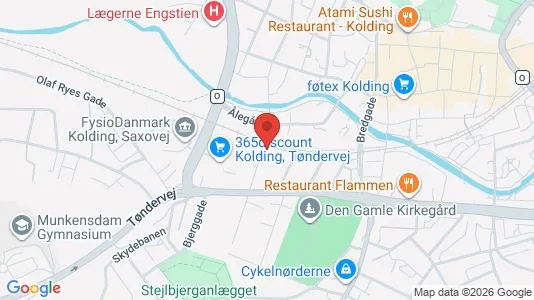 Apartments for rent i Kolding - kort over placeringen
