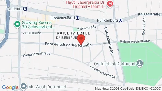 Apartments for rent i Dortmund - kort over placeringen