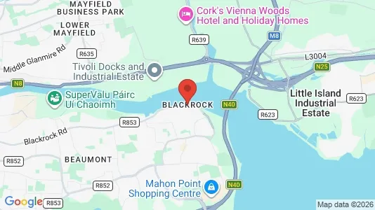 Apartments for rent i Blackrock - kort over placeringen