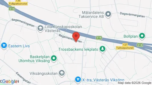 Apartments for rent i Västerås - kort over placeringen
