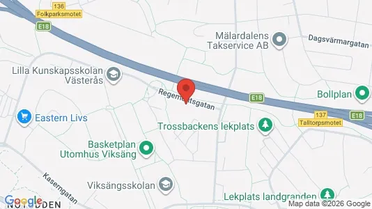 Apartments for rent i Västerås - kort over placeringen
