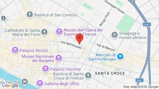 Apartments for rent i Florence - kort over placeringen