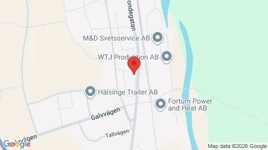 Apartments for rent i Bollnäs - kort over placeringen